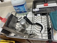 Lot of Dish rack, Candy scrapes, cutters