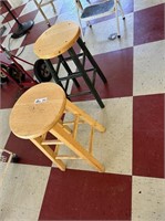 2 Wooden stools