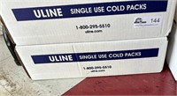 Uline Single Use Cold Packs - 1 Full box & 1 part