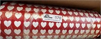 1- Large roll of Heart wrapping paper