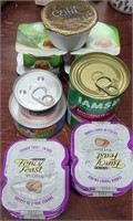 12 PC'S ASSORTED CAT FOOD - GOOD DATE
