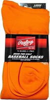 Rawlings Baseball Socks 2 Pair (Medium/Orange)