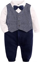 Baby Boy Clothes Gentleman Outfit Tuxedo Onesie