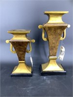 Handsome pair of candleholders.