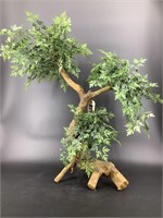 Artificial faux bonsai tree
