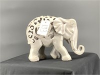 Designer elephant sculpture.