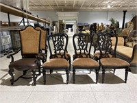 Superb old world dining chairs adorned