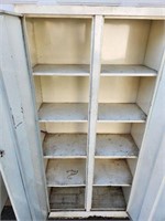 White metal cabinet