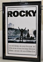 1976 Rocky Movie Poster Framed 28"X41"