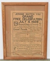 July 4, 1928, Jerome, ID Celebration Announcement