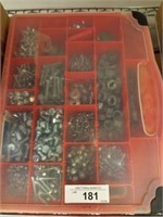 FASTENER BIN OF NUTS AND BOLTS