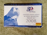 2008 50 State Quarters Proof Set in Box
