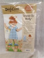 Quick Count Plastic Canvas Dress Up Molly, NEW