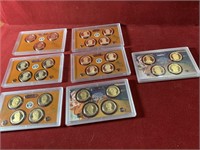 (7) MIX PRESIDENTIAL COIN PROOF SETS
