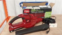 TORO 20V CORDLESS SWEEPER- WITH BATTERY AND