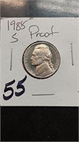 1985-S Proof Jefferson Nickel