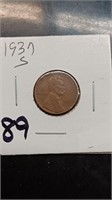 1937-S Wheat Back Penny Better Date
