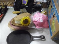 IRON SKILLET, PANS AND MISC.