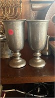 Two Pewter Goblets (living room)