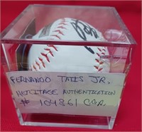 344 - FERNANDO TATIS, JR AUTOGRAPHED BALL (B107)