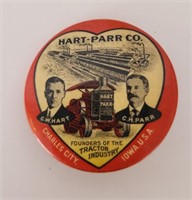 Rare Hart-Parr Co. Pin with Backing