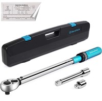 DURATECH 1/2" DRIVE CLICK TORQUE WRENCH RET $54