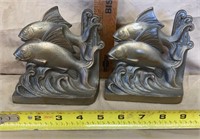 Cast Iron Fish Bookends