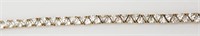 STERLING GOLD TONED TENNIS BRACELET WITH
