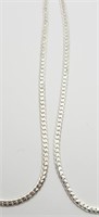 (2) STERLING NECKLACES 20" LONG