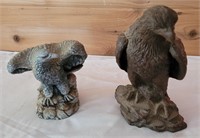 Two Eagle Decor Statues