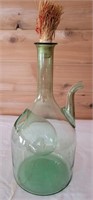 Very Unique Glass Pitcher - 13" Tall
