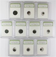 (10) ATTRIBUTED ANCIENT COINS