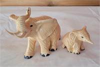 Two Elephant Figurines