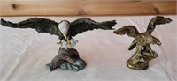 Two American Eagle Statues