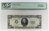 FR 2059-C F1950 $20 FEDERAL RESERVE NOTE