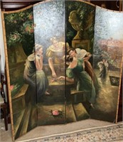 4 Panel Hand Painted Divider 64” x 72”