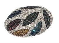Stunning 1.00 ct Fancy Color Diamond Designer Ring