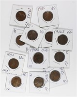 (10) 1912-S LINCOLN WHEAT CENTS