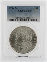 1902 New Orleans MS62 Morgan Silver Dollar