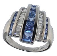 14kt Gold Antique 1.70 ct Sapphire & Diamond Ring