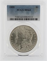 1888 Philadelphia MS62 Morgan SIlver Dollar