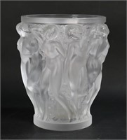 Lalique Bacchantes Molded Glass Vase