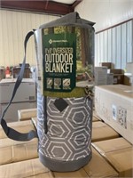 Oversized Outdoor Blanket- Grey Hexagon x2