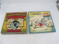 2 EARLY BOARD GAMES WITH ORIGINAL BOXES