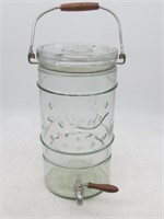 LIBERTY GLASS WATER DISPENSER W/ WOOD HANDLE