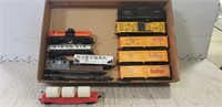 Tray Of 11 Assorted HO Scale Train Cars
