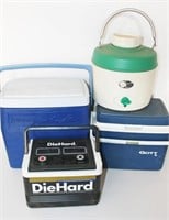 (4) Insulated Coolers & Thermos - Coleman,