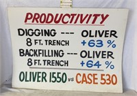 Farm Show Oliver Hand Painted Sign