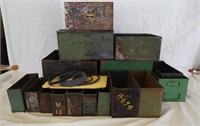 Assorted Metal Boxes And Seal Kit