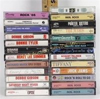 Cassette tapes, including DeBarge, Pointer
